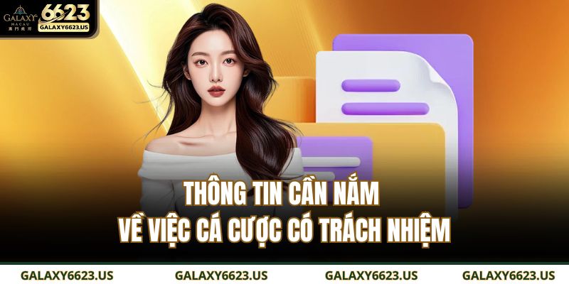 Thông tin cần nắm về việc cá cược có trách nhiệm