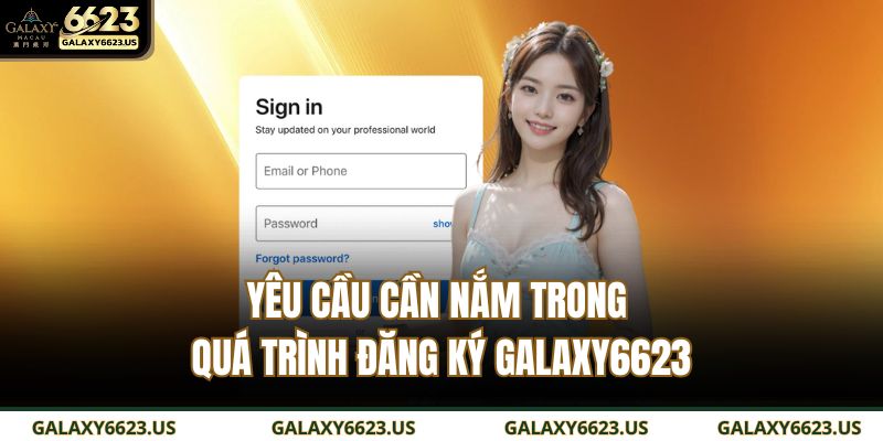Hướng Dẫn Đăng Ký GALAXY6623 Nhanh Và Chính Xác Nhất 2 Yêu cầu cần nắm trong quá trình đăng ký GALAXY6623